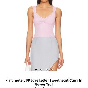$16 Free People Pink Sweetheart Cami